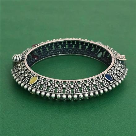 Openable Kada With Oxidised Plating
