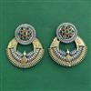Oxidised Classic Earring With 2 Tone Plating