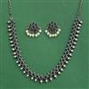 Classic Necklace With Oxidised Plating