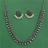 Classic Necklace With Oxidised Plating