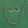 Classic Necklace With Oxidised Plating