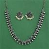 Classic Necklace With Oxidised Plating