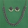 Classic Necklace With Oxidised Plating