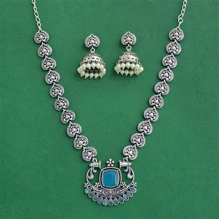 Classic Necklace With Oxidised Plating