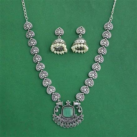 Classic Necklace With Oxidised Plating