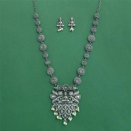 Classic Necklace With Oxidised Plating