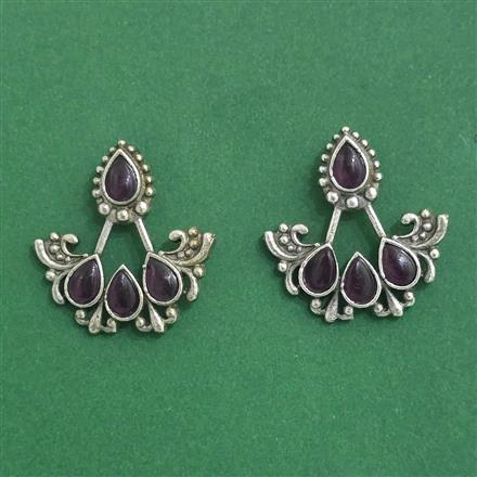 Classic Earring With Oxidised Plating