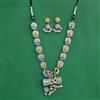 Oxidised Classic Necklace With 2 Tone Plating