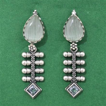 Classic Earring With Oxidised Plating
