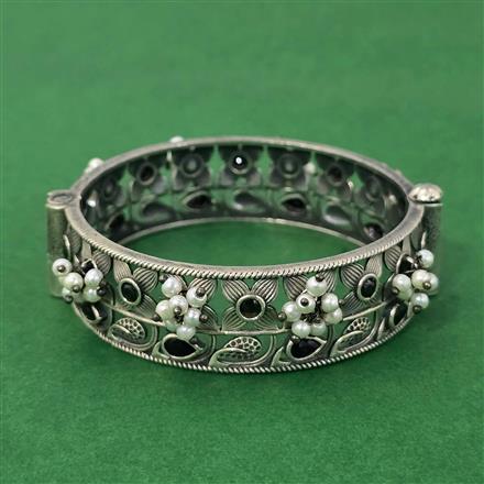 Openable Kada With Oxidised Plating