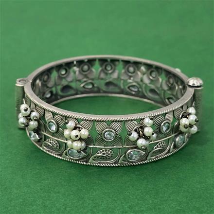 Openable Kada With Oxidised Plating