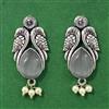 Moti Earring With Oxidised Plating