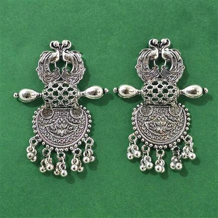 Classic Earring With Oxidised Plating