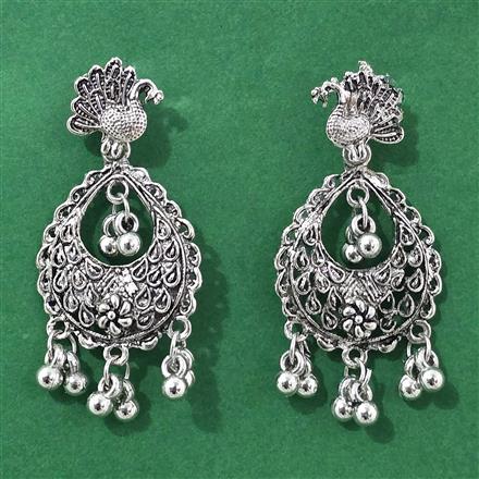Classic Earring With Oxidised Plating