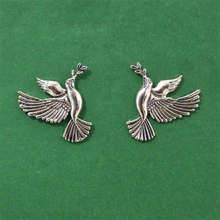 Classic Earring With Oxidised Plating