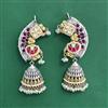 Oxidised Earcuff With 2 Tone Plating