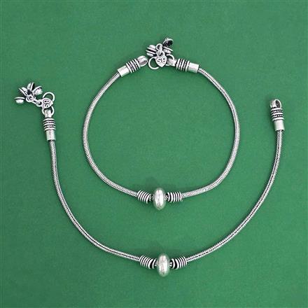 Classic Payal With Oxidised Plating