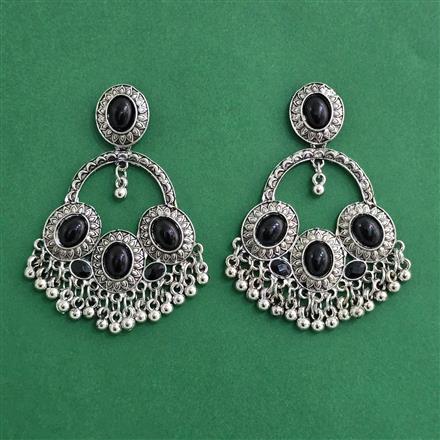 Classic Earring With Oxidised Plating