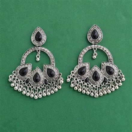 Classic Earring With Oxidised Plating