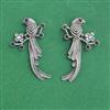 Moti Earring With Oxidised Plating