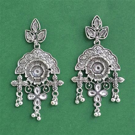 Classic Earring With Oxidised Plating
