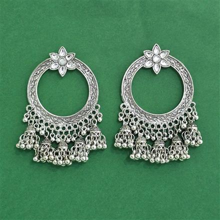 Classic Earring With Oxidised Plating