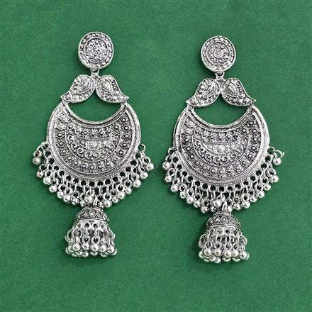 Classic Earring With Oxidised Plating