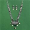 Moti Necklace Set With Oxidised Plating