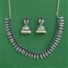 Classic Necklace Set With Oxidised Plating