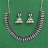 Classic Necklace Set With Oxidised Plating