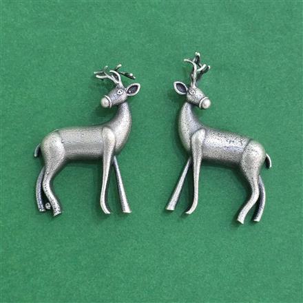 Classic Earring With Oxidised Plating