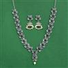 Classic Necklace Set With Oxidised Plating