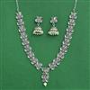 Classic Necklace Set With Oxidised Plating