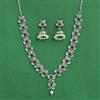 Classic Necklace Set With Oxidised Plating