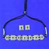 Oxidised Choker Necklace With 2 Tone Plating