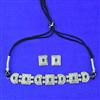 Oxidised Choker Necklace With 2 Tone Plating