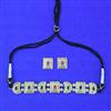 Oxidised Choker Necklace With 2 Tone Plating