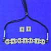 Oxidised Choker Necklace With 2 Tone Plating