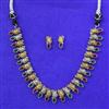 Oxidised Classic Necklace With 2 Tone Plating