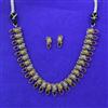 Oxidised Classic Necklace With 2 Tone Plating