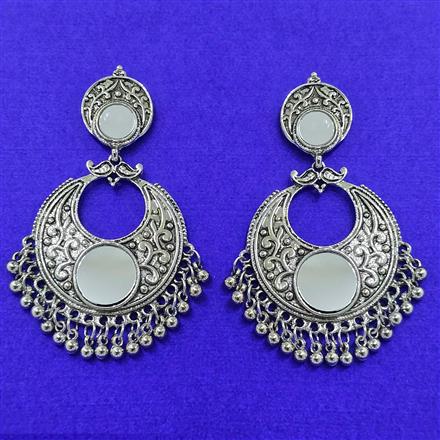 Classic Earring With Oxidised Plating