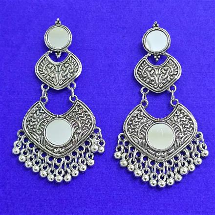 Classic Earring With Oxidised Plating