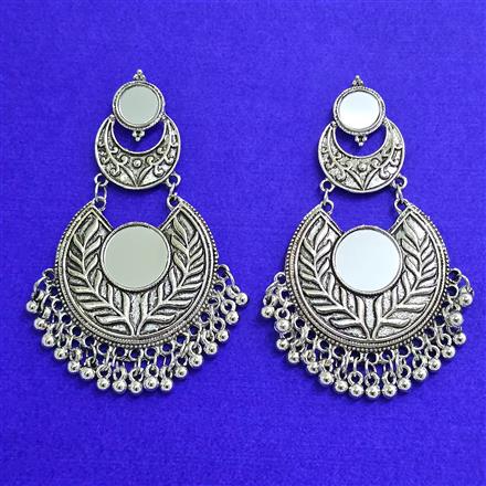 Classic Earring With Oxidised Plating