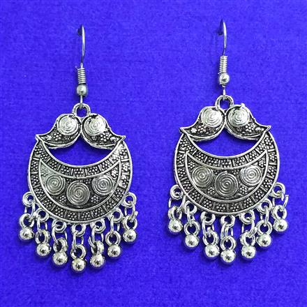 Classic Earring With Oxidised Plating