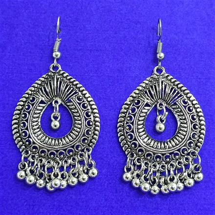 Classic Earring With Oxidised Plating