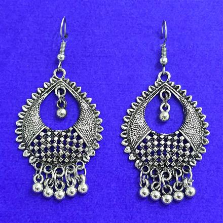Classic Earring With Oxidised Plating