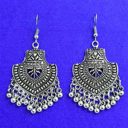 Classic Earring With Oxidised Plating