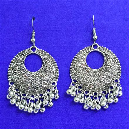 Classic Earring With Oxidised Plating