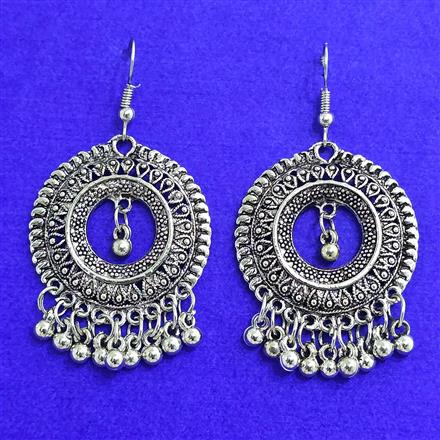 Classic Earring With Oxidised Plating
