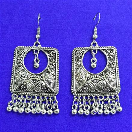 Classic Earring With Oxidised Plating